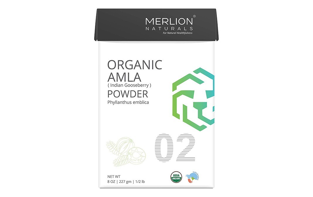 MERLION NATURALS Organic Amla Powder (Indian Gooseberry)    Pack  227 grams